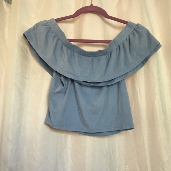 Super cute off the shoulder topđź’™ - Picture 3 of 7